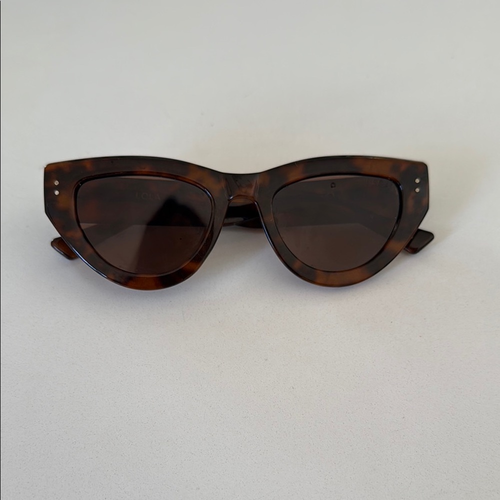 Tortoiseshell Cat Eye Sunglasses - Brown